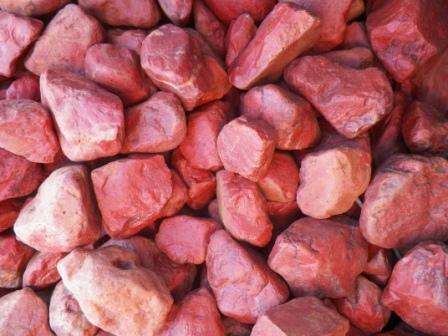Red Jasper Dump-Thin Stripe | Pebbles for africa
